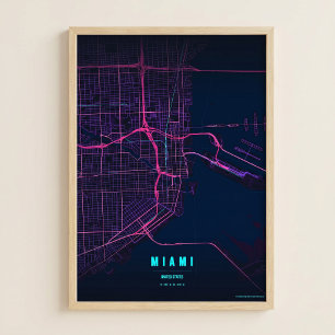 Poster Cartaz de Arte para Parede Mapa da Cidade da Flóri