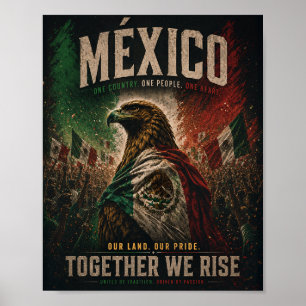 Poster Cartaz de Arte Patriótica Águia do México