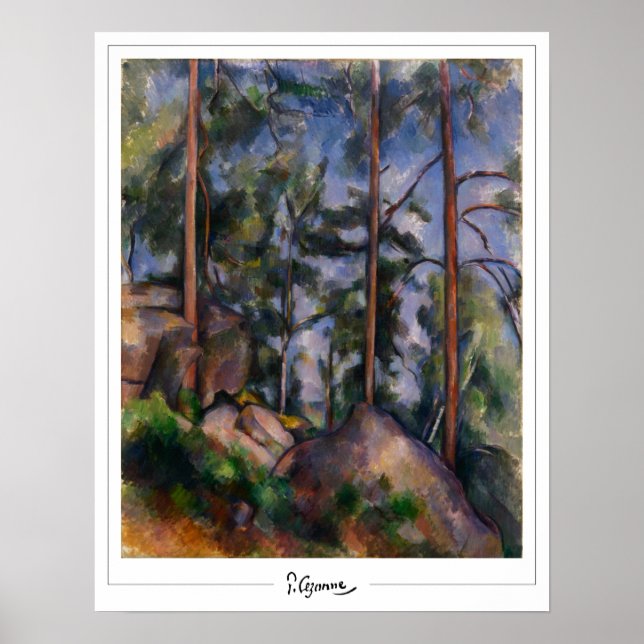 Poster Cartaz de Arte Paul Cézanne Zedign #556 (Frente)