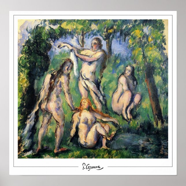 Poster Cartaz de Arte Paul Cézanne Zedign #786 (Frente)