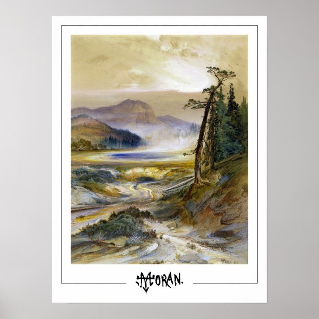 Poster Cartaz de Arte Thomas Moran Zedign #4 (Frente)