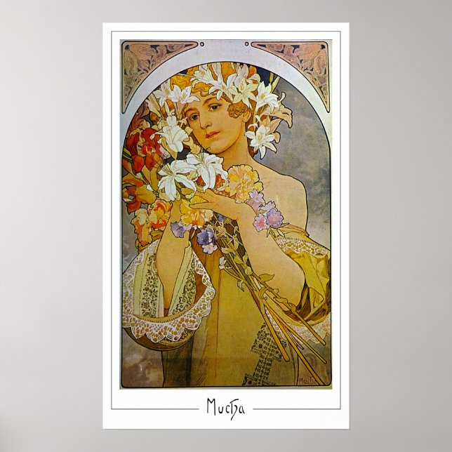 Poster Cartaz de Arte Zedign de Alphonse Mucha #142 (Frente)