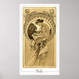 Poster Cartaz de Arte Zedign de Alphonse Mucha #161
