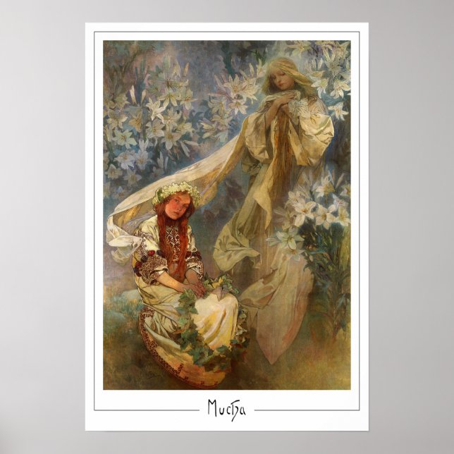 Poster Cartaz de Arte Zedign de Alphonse Mucha #165 (Frente)
