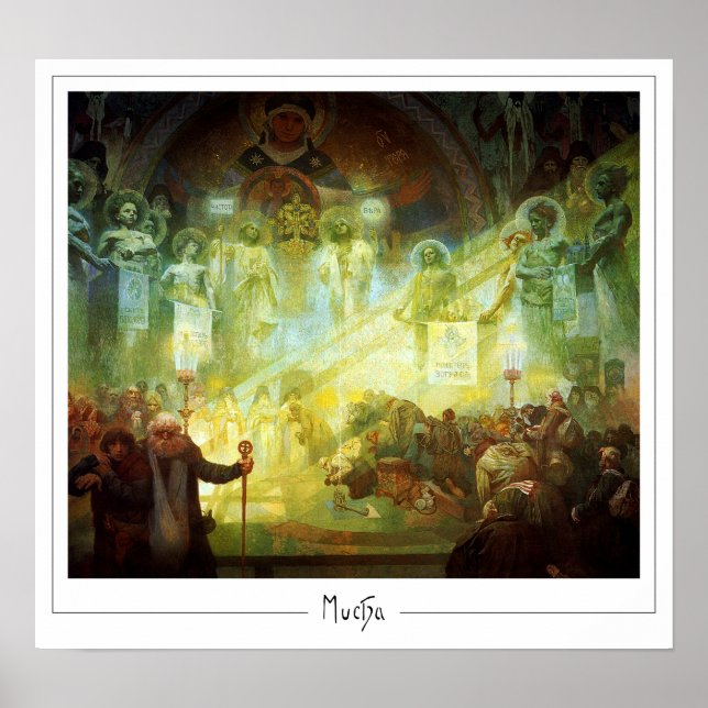 Poster Cartaz de Arte Zedign de Alphonse Mucha #181 (Frente)