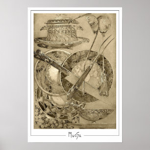 Poster Cartaz de Arte Zedign de Alphonse Mucha #210