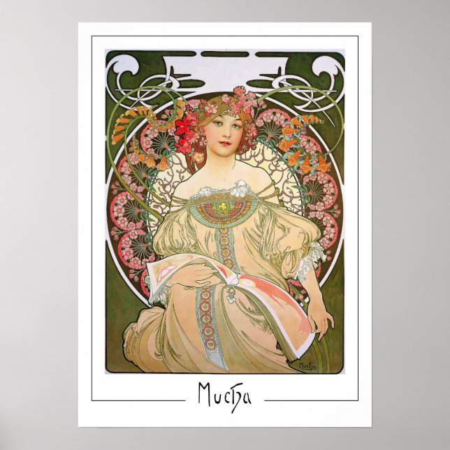 Poster Cartaz de Arte Zedign de Alphonse Mucha #214 (Frente)