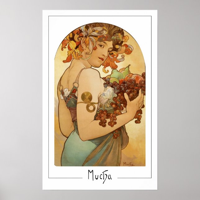 Poster Cartaz de Arte Zedign de Alphonse Mucha #220 (Frente)
