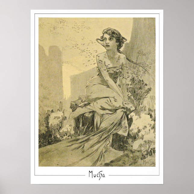 Poster Cartaz de Arte Zedign de Alphonse Mucha #290 (Frente)