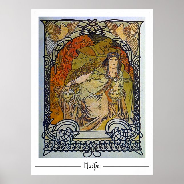 Poster Cartaz de Arte Zedign de Alphonse Mucha #300 (Frente)