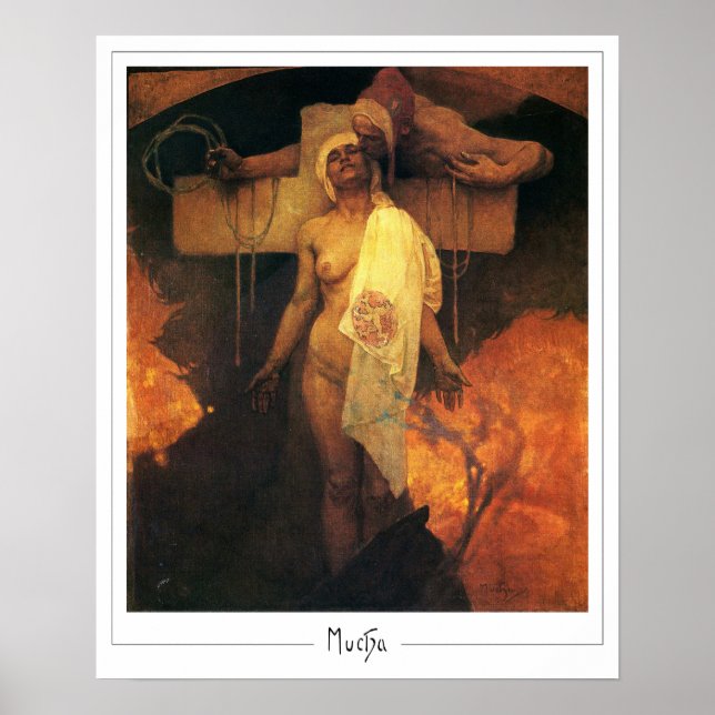 Poster Cartaz de Arte Zedign de Alphonse Mucha #305 (Frente)