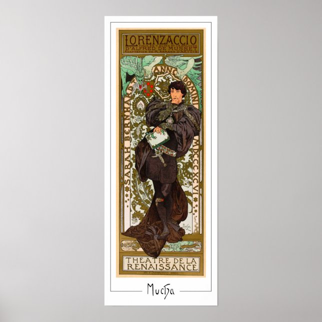 Poster Cartaz de Arte Zedign de Alphonse Mucha #371 (Frente)