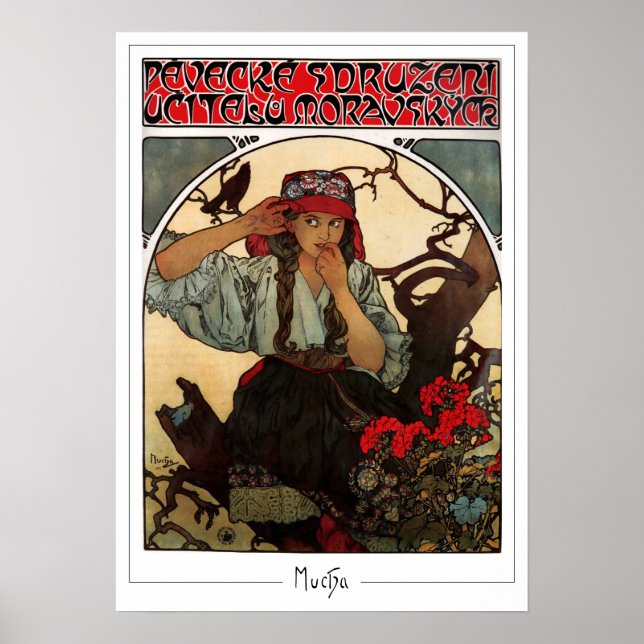 Poster Cartaz de Arte Zedign de Alphonse Mucha #374 (Frente)