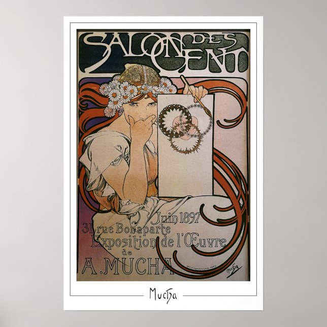Poster Cartaz de Arte Zedign de Alphonse Mucha #93 (Frente)