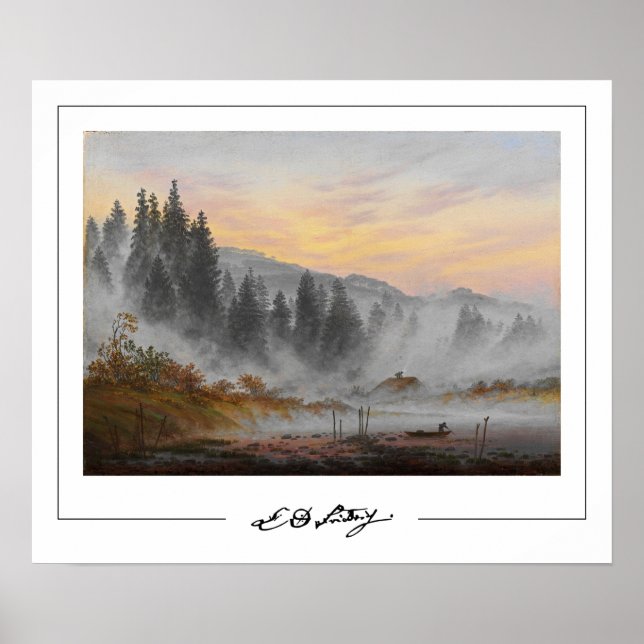 Poster Cartaz de Arte Zedign de Caspar David Friedrich #1 (Frente)