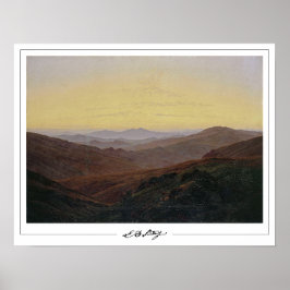 Poster Cartaz de Arte Zedign de Caspar David Friedrich #1
