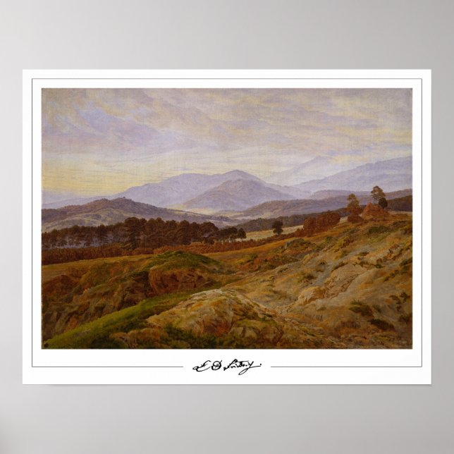 Poster Cartaz de Arte Zedign de Caspar David Friedrich #2 (Frente)