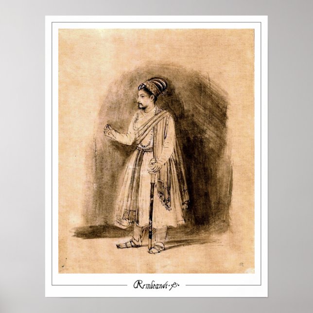Poster Cartaz de Arte Zedign de Rembrandt van Rijn #681 (Frente)