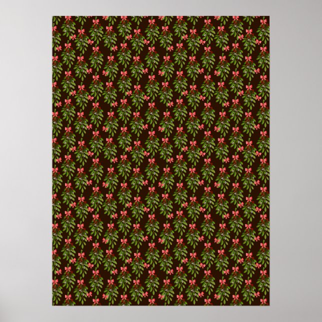 Poster Cartaz de Azevinho de Natal (Frente)