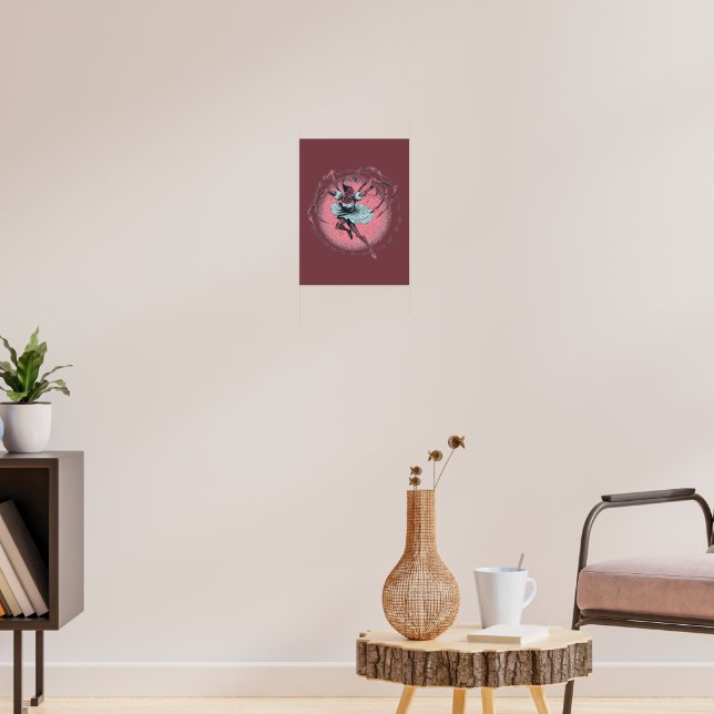 Poster Cartaz de Bailarina Esqueleto Fofo e Sinistro (Sala de Estar 3)