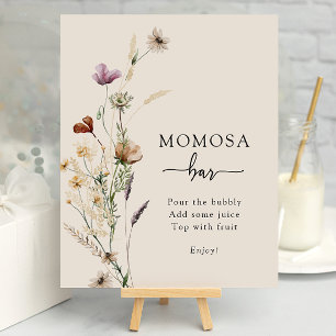 Poster Cartaz de Bar Boho Momosa