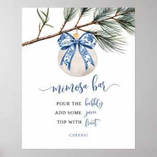 Poster Cartaz de Bar Mimosa de Arco de Inverno Chinesice