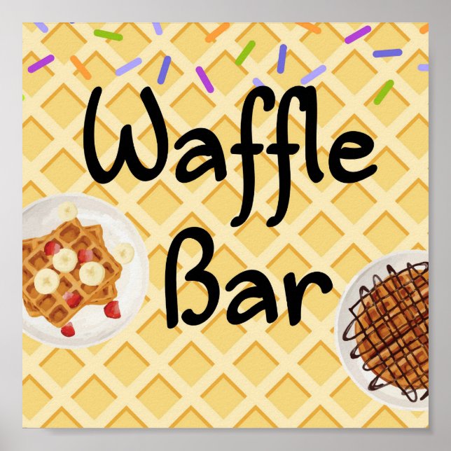 Poster Cartaz de Barra de Waffler (Frente)