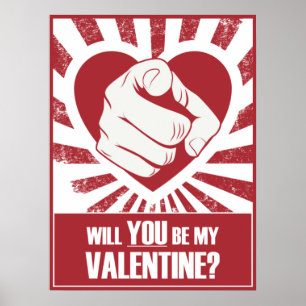Poster Cartaz de Be My Valentine