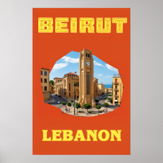 Poster Cartaz de Beirute, Líbano