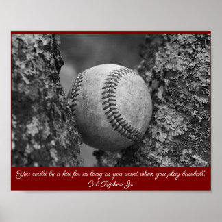 Poster Cartaz de Beisebol Cal Ripken