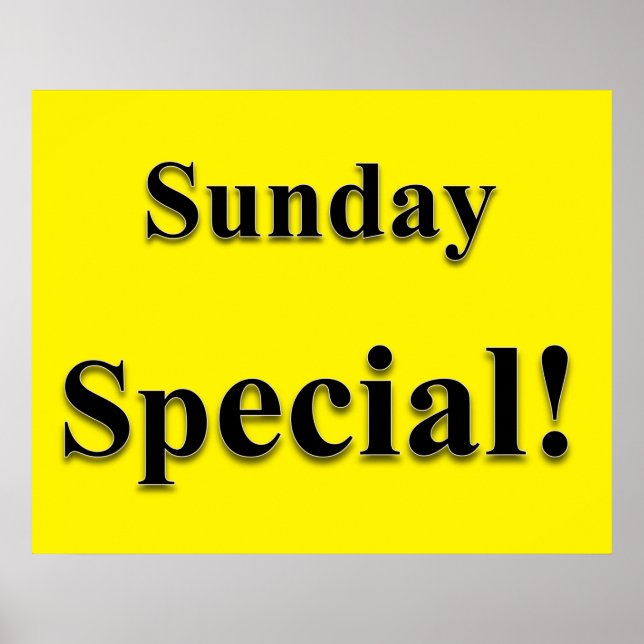 Poster Cartaz de Beleza Especial de Domingo (Frente)