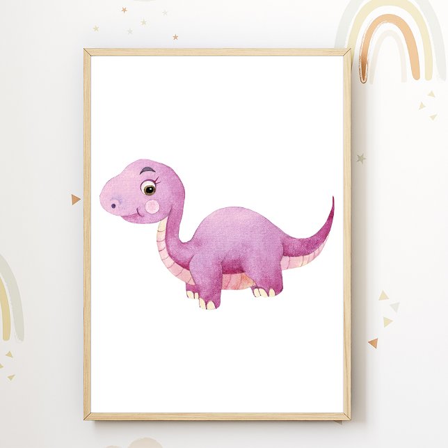 Poster Cartaz de Berçário Dino Decoração de Quarto Infant (Criador carregado)