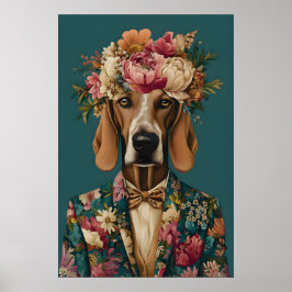 Poster Cartaz de Bloodhound de Terno, Retrato de Bloodhou