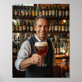 Poster Cartaz de Boas-Vindas à Cervejaria da Abadia Belga