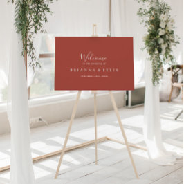 Poster Cartaz de boas-vindas ao casamento