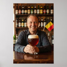 Cartaz de Boas-Vindas da Cervejaria Belga