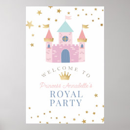 Poster Cartaz de Boas-Vindas da Festa de Aniversário da P