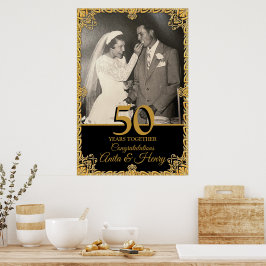 Poster Cartaz de Boas-Vindas de Aniversário de Bodas de O