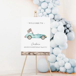 Poster Cartaz de Boas-Vindas de Aniversário de Carro de C