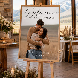 Poster Cartaz de Boas-Vindas de Casamento com Foto Person