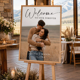 Poster Cartaz de Boas-Vindas de Casamento com Foto Person