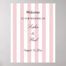 Cartaz de Boas-Vindas de Casamento Elegante com Li
