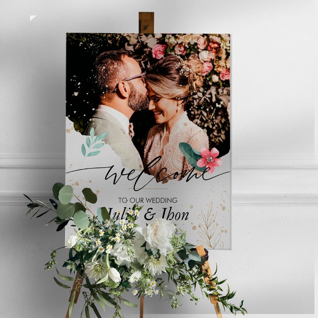 Poster Cartaz de Boas-Vindas de Casamento Natural (Criador carregado)