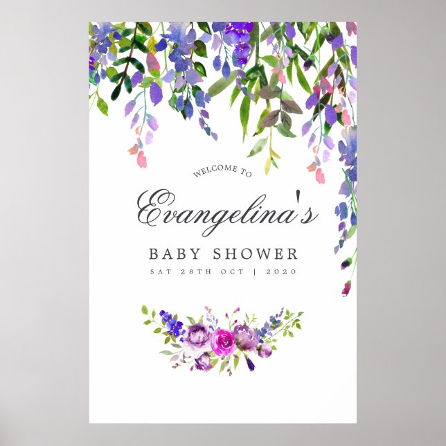 Poster Cartaz de Boas-Vindas de Chuva de Cores Ultra Viol (Frente)