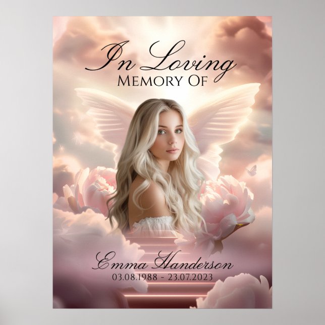 Poster Cartaz de Boas-Vindas Memorial Borboleta Celestial (Frente)