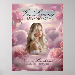 Poster Cartaz de Boas-Vindas Memorial Flores Eternas
