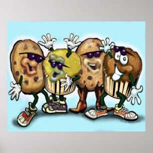 Poster Cartaz de Bolinhos e Cupcakes