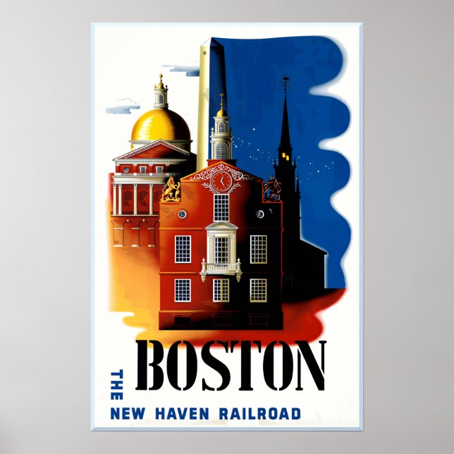 Poster Cartaz de Boston (Frente)