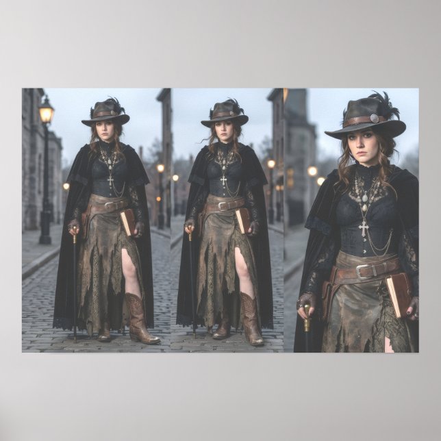 Poster Cartaz de Bruxa da Academia Dark Gothic (Frente)