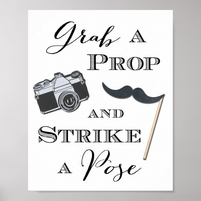 Póster Cartaz de Cabine de Fotografia de Casamento Pegue  (Frente)